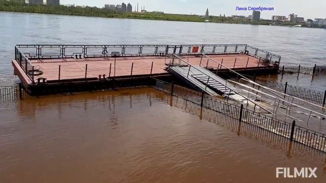 За сутки затопило набережную Амура в Благовещенске! смотреть онлайн