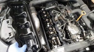VW B5 PASSSAT Замена Прокладки Клапанной крышки Swag 1.9tdi 66kw