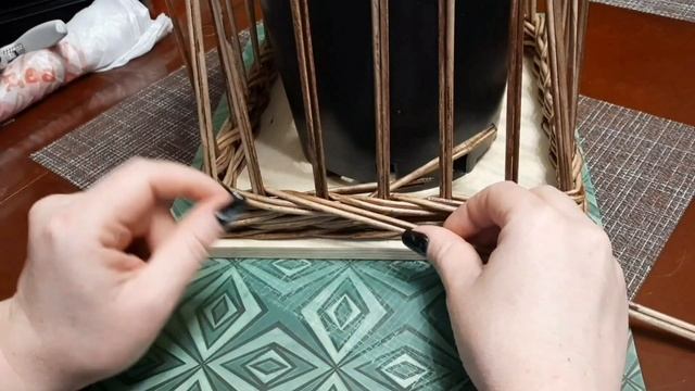 МК! Корзина для кухонной утвари часть 1