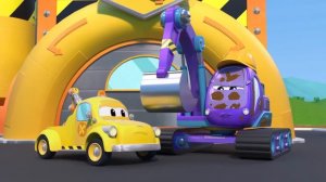 Эвакуатор заболел и всё ломает вместо того, чтобы ремонтировать | Машины спасатели для детей |Ремон