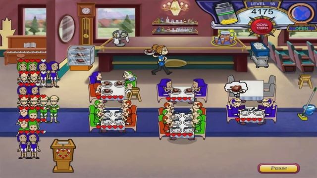 Diner Dash 3: Flo on the Go Walkthrough - Level #18 - Train - Dessert Tray смотреть онлайн