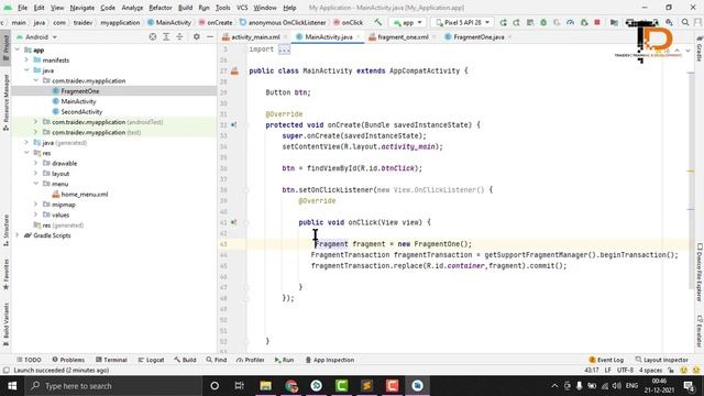 Activity to Fragment & Fragment to Fragment in Android Studio | Android Tutorials смотреть онлайн