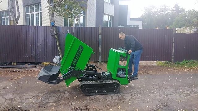 Обкатка думпера на гусеницах 200мм смотреть онлайн