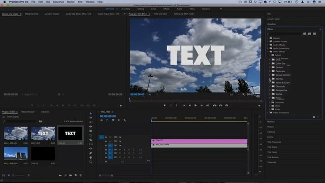 How to place a VIDEO inside TEXT In Adobe Premiere Pro CC Tutorial смотреть онлайн