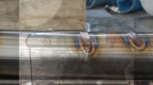 Сварка пищевых труб аргоном с поддувом