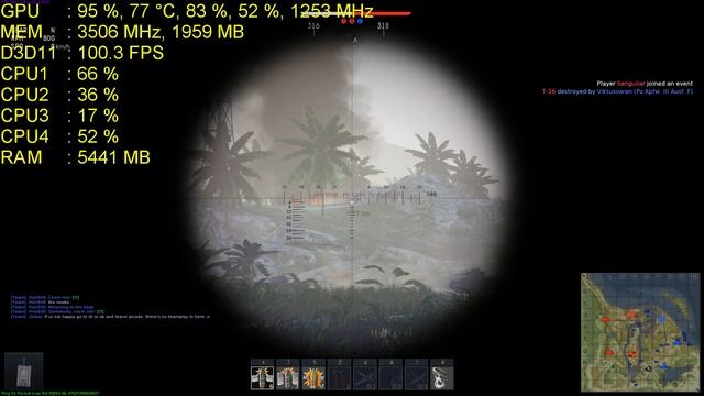 War Thunder | GTX 970 NON-OC | 1080p | FRAME-RATE TEST смотреть онлайн