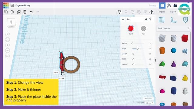 Designing a Custom Engraved Ring in Tinkercad смотреть онлайн