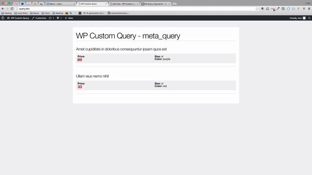 WordPress Custom Query - Part 05 - meta_query смотреть онлайн