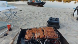 Отдых с семьей на Волжанке 46 фиш / готовим на мангале / немного рыбалки