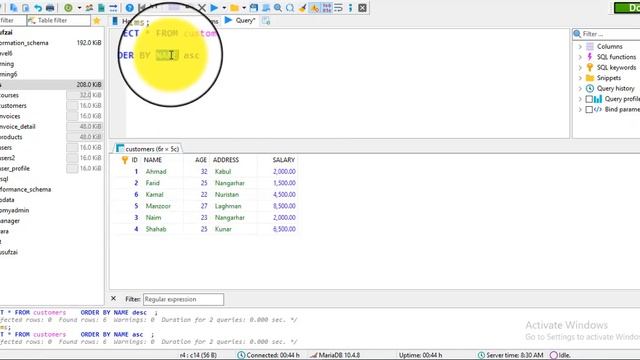 31 SQL SELECT, ORDER BY ASC and DESC смотреть онлайн