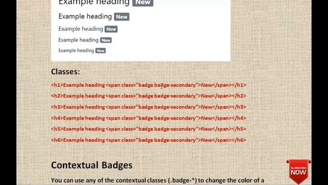 Bootstrap badges classes | How to use bootstrap badges | Example of bootstrap badges (Hindi) смотреть онлайн