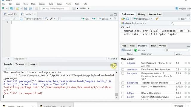 MEPHAS: Installation from downloaded R package mephas смотреть онлайн