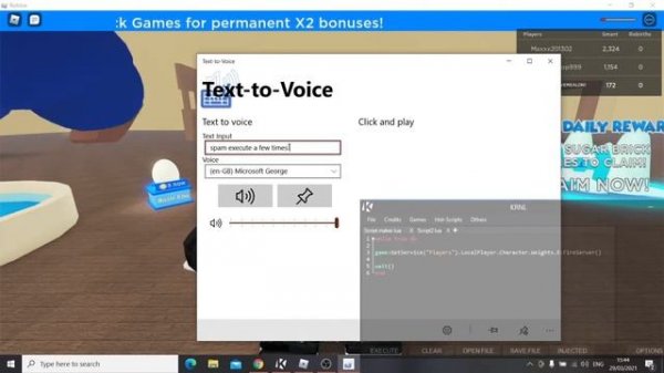 Homework Lifting Simulator Script