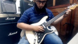 Fender Frontman 15G through Marshall 4x12 cab