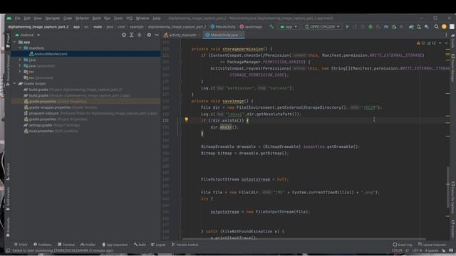 How to capture image from camera, and save into External Storage android | Java android (part 2) смотреть онлайн