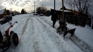 Испытания самодельного отвала к мотоблоку МТЗ-09Н.Кому нужен отвал к мотоблоку "ОКА"?