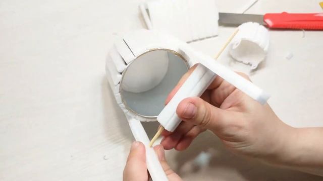 Идея поделки из банки от чипсов и потолочной плитки. Миниатюрный колодец. Miniature well смотреть онлайн