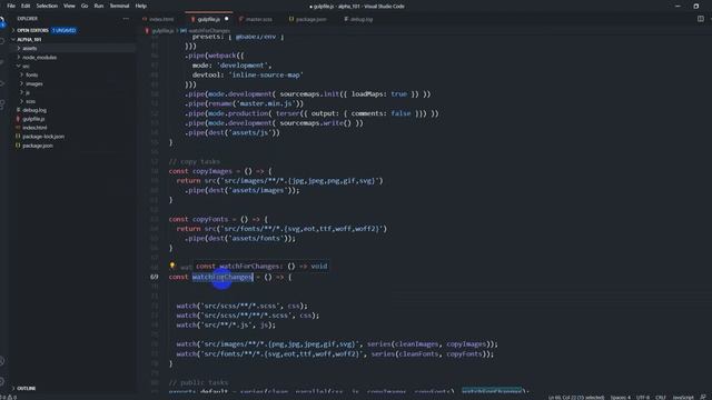 04 Implement gulp with the project смотреть онлайн