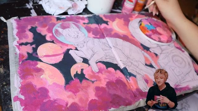 Painting The Cover Of My Sketchbook