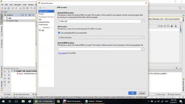 android studio Error :Create Process error=216, This version of %1 is not compatible смотреть онлайн