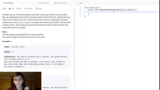 LeetCode 455. Assign Cookies Solution Explained - Java смотреть онлайн
