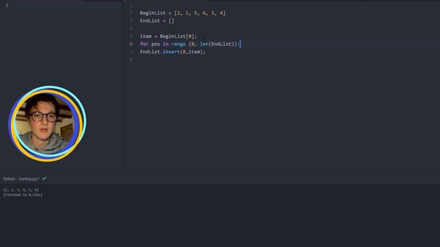 Sorting algorithms insertion sort смотреть онлайн