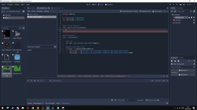 Fast Help - Make 3D object look at the mouse - Godot смотреть онлайн