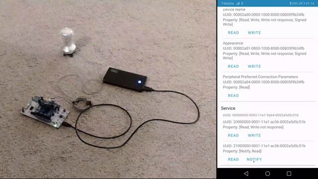 BLE Working with My Android Phone смотреть онлайн