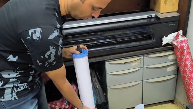 How To Change Paper Roll In Hp DesignJet T830  Hindi/Urdu And English Subtitle