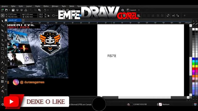 EmfeDrawcorel Promoção Resident Evil triple pack Loja Virtual Durães Games feito por EmfeGamePlaye смотреть онлайн