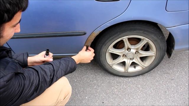 Тестируем кисточку для закраски сколов + меняем адсорбер на Hyundai Accent смотреть онлайн