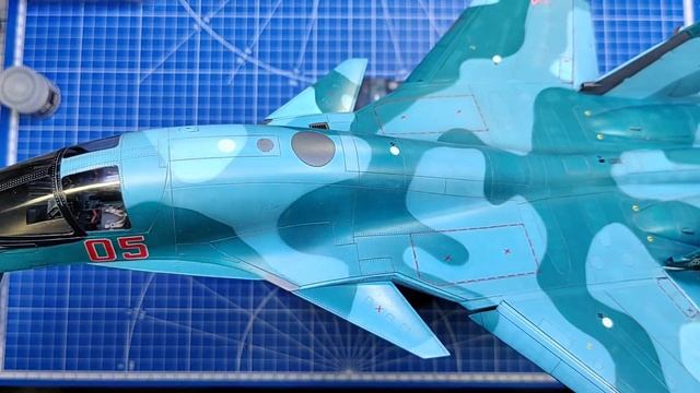 Продолжения сборки Су-34 Hobby Boss 1/48 смотреть онлайн