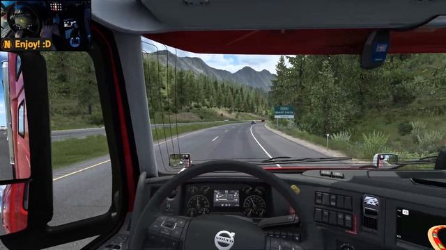 Volvo VNL 860 W/ Volvo D13 In Canada | Cache Creek - Princeton | ATS Gameplay 4K + Wheel Cam