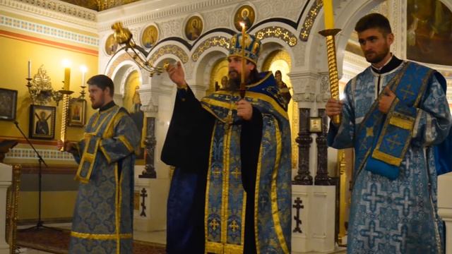 Всенощное бдение перед праздником Покрова Пресвятой Богородицы. 2017 год. смотреть онлайн