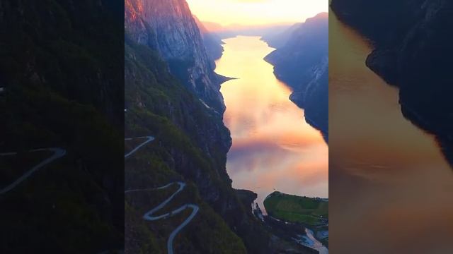 Люсе-фьорд (Lysefjord) в регионе Вестланн , недалеко от Ставангера, Норвегия смотреть онлайн