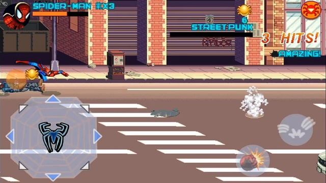 Spiderman Toxic City 2D game android offline смотреть онлайн