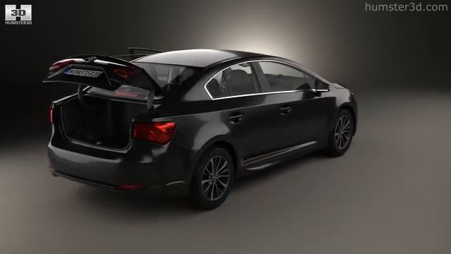 Toyota Avensis (T270) sedan HQinterior 2016 by 3D model store Humster3D.com смотреть онлайн