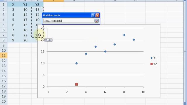 Grafico XY (dispersion) para mas de una serie con EXCEL 2007 смотреть онлайн