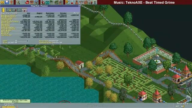 Roller Coaster Tycoon Time-Lapse - Mega Park смотреть онлайн