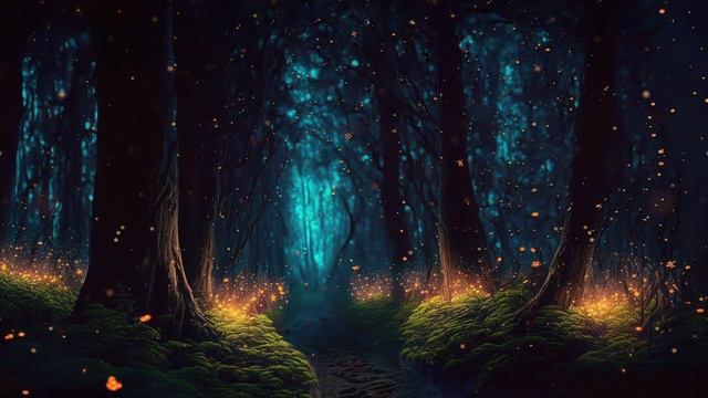 Fantasy Forest Stream Ambience ( live wallpaper / screensaver ) смотреть онлайн