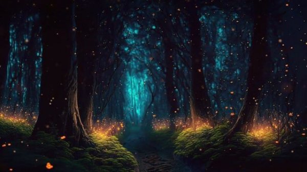 Fantasy Forest Stream Ambience ( live wallpaper / screensaver )