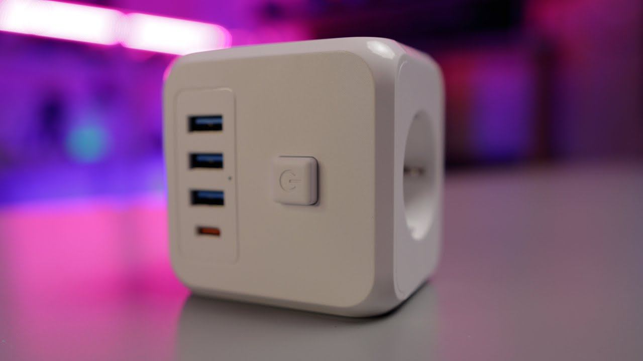 Тройник для розетки с USB и Type C смотреть онлайн