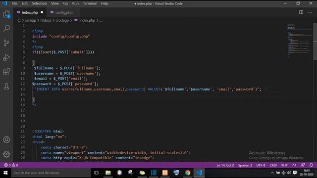 lecture-5 insert data into database | PHP CRUD Operation tutorial in hindi | #PHPcrudoperation смотреть онлайн