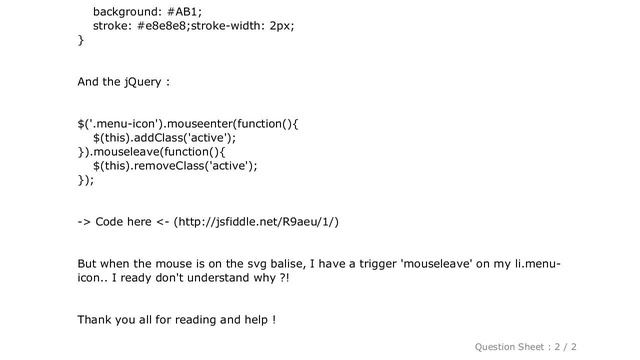 HTML : Mouseenter/Mouseleave on SVG use and jQuery смотреть онлайн