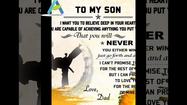 TAEKWONDO POSTER - DAD TO SON - NEVER LOSE BEST GIFT FOR SON FROM DAD смотреть онлайн