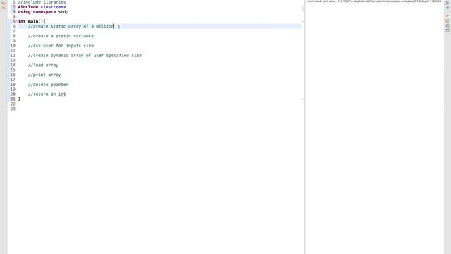 C++. Stack, Heap, Dynamically Allocated Arrays. Part 2.1. смотреть онлайн