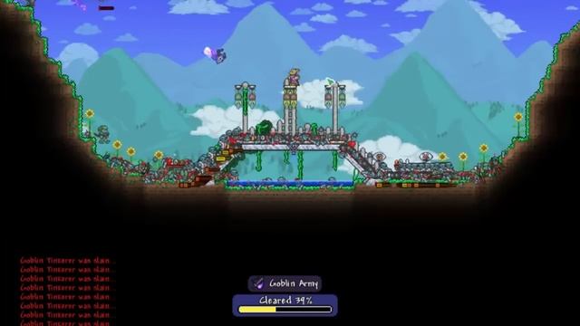 [Terraria] 100 Goblin Tinkerers vs Goblin Invasion смотреть онлайн