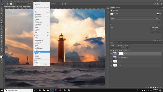 Add Clouds and Dramatic Colors to Landscapes in Photoshop смотреть онлайн