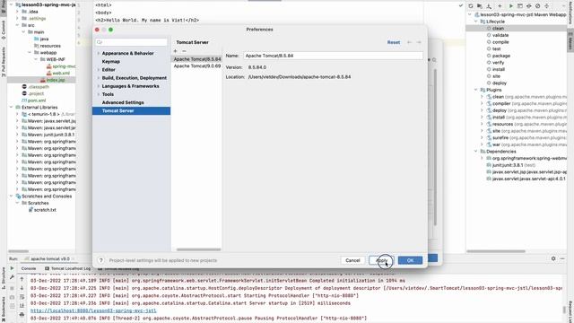 Config Tomcat Server in IntelliJ easily with Smart Tomcat Plugin - VietDev смотреть онлайн