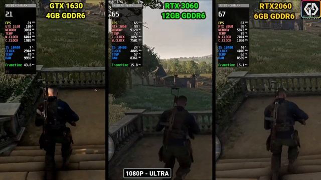 GTX 1630(4GB) vs RTX 3060(12GB) vs RTX 2060(6GB) | 5 Games Test ! смотреть онлайн